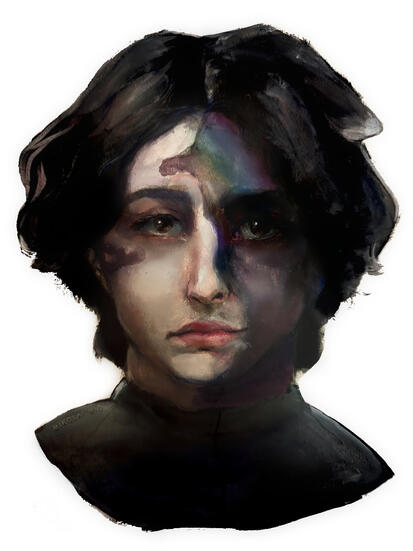 Acey, gouache, 2025