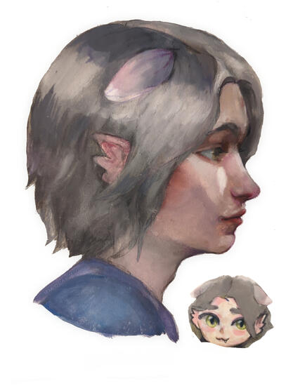 Eyv, gouache, 2025