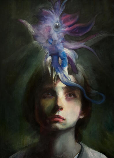 Avriel's soul, acrylics on canvas, 2024