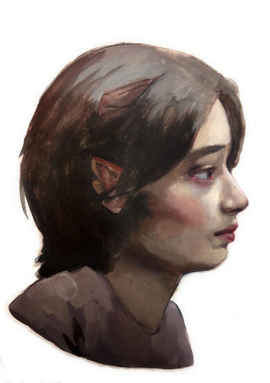 Avriel, gouache, 2025